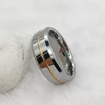 Настоящее кольцо из карбида вольфрама Высококачественные Модные Ювелирные Изделия Пары Обручальные Кольца Для Мужчин Мужской