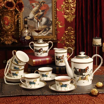 Набор керамических кофейных чашек в европейском стиле из 15 предметов, английский послеобеденный чай, креативный свадебный подарок, чайные наборы porcelana