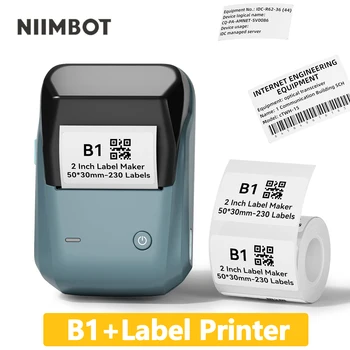 Niimbot B1 Термопортативный Мини-принтер самоклеящихся этикеток, Корейский принтер наклеек без чернил для мобильных телефонов, этикетировочная машина B1
