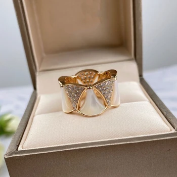 Европейское и американское кольцо Fritillaria премиум-класса с несколькими юбками, покрытое серебром 925 пробы, роскошный подарок от женского модного бренда ювелирных изделий