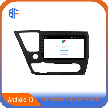 Новейший Bluetooth 2G 32G Автомобильный Аудиоплеер Четырехъядерный Android Auto USB 9-Дюймовый Автомобильный Плеер Для HONDA CIVIC 2014-2017