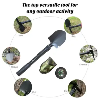 Складная лопата для активного отдыха, сверхпрочная складная лопата для охоты, портативные тактические походные лопаты с
