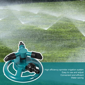Спринклерная система полива Оросительный дождеватель Автоматический вращающийся распылитель воды с быстроразъемным соединением на 360 градусов для полива растений