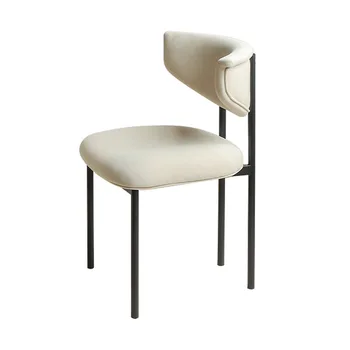Роскошный Современный обеденный стул Дизайнерский стол Простой Ресторанный Металлический стул для гостиной Мобильная мебель для дома Sillas Para Comedor