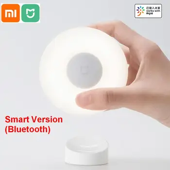 Xiaomi Mijia Bluetooth Led Induction Night Light 2 Вращающихся на 360 градусов инфракрасных смарт-датчика движения с регулируемой яркостью и магнитным основанием