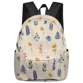 Рюкзак с цветочными листьями, школьные сумки для подростков, ноутбук, изготовленный на заказ рюкзак для мужчин, женская дорожная сумка