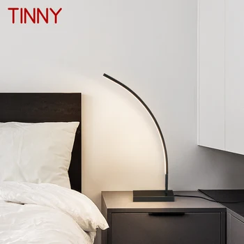 Настольная лампа из латуни с жестяным светодиодом 3 цвета, Современный простой креативный декор, Настольная лампа для домашнего кабинета, спальни.