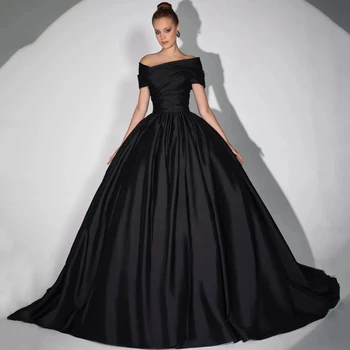 ANGELSBRIDEP Простые, но элегантные черные пышные платья, бальное платье с пятнами, женские вечерние платья, Маскарадные платья 15 Ноября