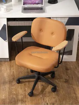 Компьютерное кресло Домашнее удобное офисное кресло Для учебы сидячее кресло с подъемником для спины, вращающееся кресло для учебы в спальне, рабочее кресло в общежитии