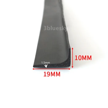 Изготовленный на Заказ Резиновый Угловой Защитный экран для защиты от столкновений V Образная Прокладка 19x10 мм Черный