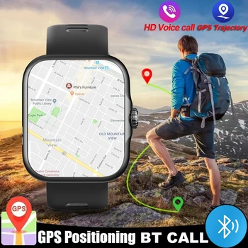 Новые часы Smart Watch мужские BT Call AMOLED HD экран Всегда на дисплее GPS Фитнес Женские мужские умные часы 350 мАч для Apple Android