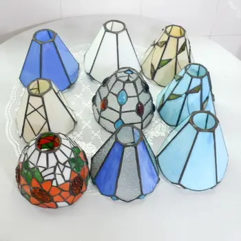 Аксессуары для стеклянных абажуров 8 цветов, светильники из витражного стекла в скандинавском стиле, аксессуары для освещения, украшения дома