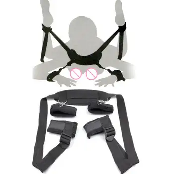 1 Комплект ремешков на запястьях и лодыжках Связывающий комплект секс-игрушек Связывание-наручники для рук и ног Связывающий набор секс-игрушек БДСМ для взрослых