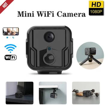 Мини-камера WiFi Smart HD 1080P 140 градусов, широкоугольная веб-точка доступа, Беспроводная камера P2P DV, камера ночного видения, Автомобильная камера T9