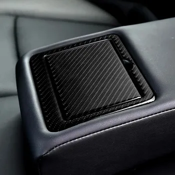 Углеродное волокно, держатель для стакана для воды и напитков на заднем сиденье, Накладка на панель для Infiniti Q50 Q60 2014-2020, Украшение интерьера, автомобильные аксессуары