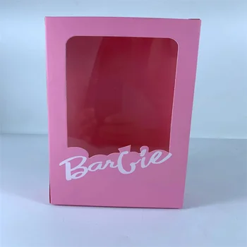 Розовая кукла принцесса Прозрачное окно Подарочная коробка Персонализированный ЛОГОТИП индивидуального размера
