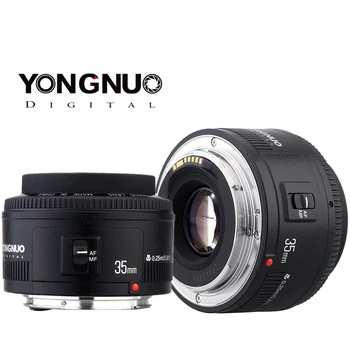 Объектив Yongnuo 35mm YN35mm F2.0 Широкоугольный объектив с Фиксированным/Основным Автофокусом для Canon 600d 60d 5DII 5D 500D 400D 650D 600D 450D