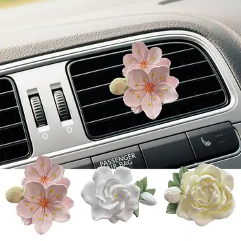 Автомобильный вентиляционный зажим, освежитель воздуха, вентиляционный зажим, Декор автомобиля, Ароматерапия в форме милого цветка, автомобильный вентиляционный зажим, декор кондиционера, зажим