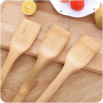 Бамбуковая лопатка можно использовать кастрюлю с антипригарным покрытием, деревянную ложку, деревянную лопатку для приготовления пищи, материал бамбук дерево
