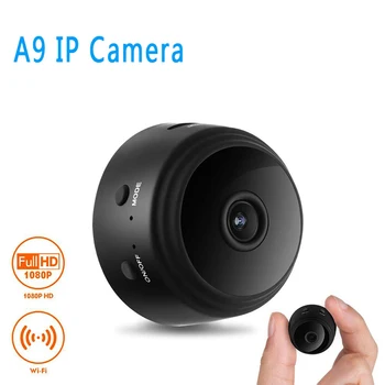 Мобильная мини-камера наблюдения A9 1080P HD WiFi для просмотра видео Умный дом Камера 2,4 ГГц Портативная TF-карта