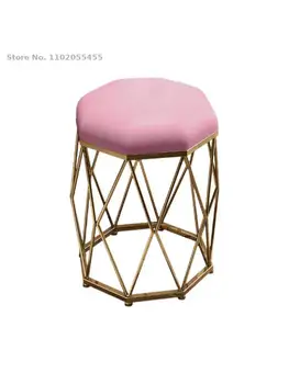 Современный минималистский туалетный столик, чистый красный стул для макияжа, легкий роскошный стул для маникюра, обеденный стул для скандинавской девушки в спальне.