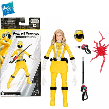 Оригинальная коллекция Hasbro Lightning, Могучие рейнджеры, Желтый Рейнджер, 6-дюймовые АНИМЕ-фигурки из ПВХ, модель игрушки