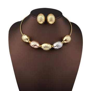 Французское красочное овальное ожерелье с подвеской, Очаровательные серьги, ювелирный набор, Женская одежда, Модные аксессуары, Подарок на годовщину