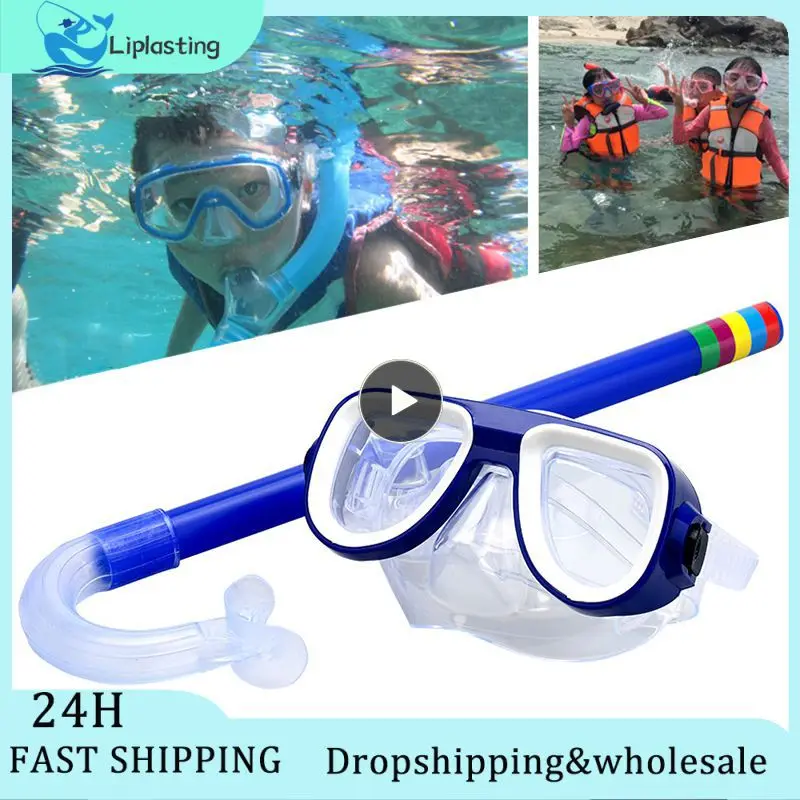 1-10 шт. Детские очки для плавания и подводного плавания с дыхательной трубкой, очки для серфинга и водных видов спорта, очки для дайвинга для мальчиков и девочек 0