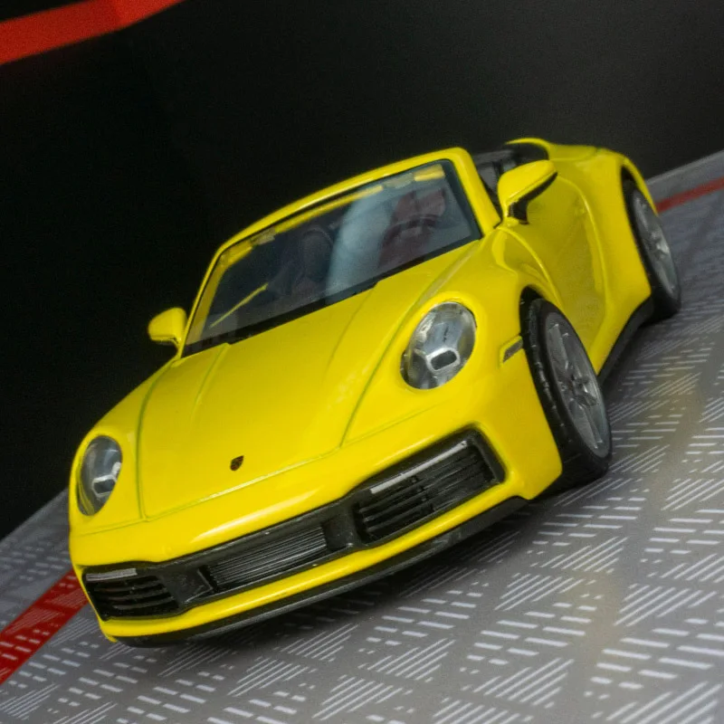 1:32 Porsche CARRERA 911 Спортивный автомобиль Carrera, Отлитый Под давлением Из Металлического Сплава, Модель автомобиля, Звук, Свет, Откидывающаяся Коллекция Детских Игрушек, Подарки 0