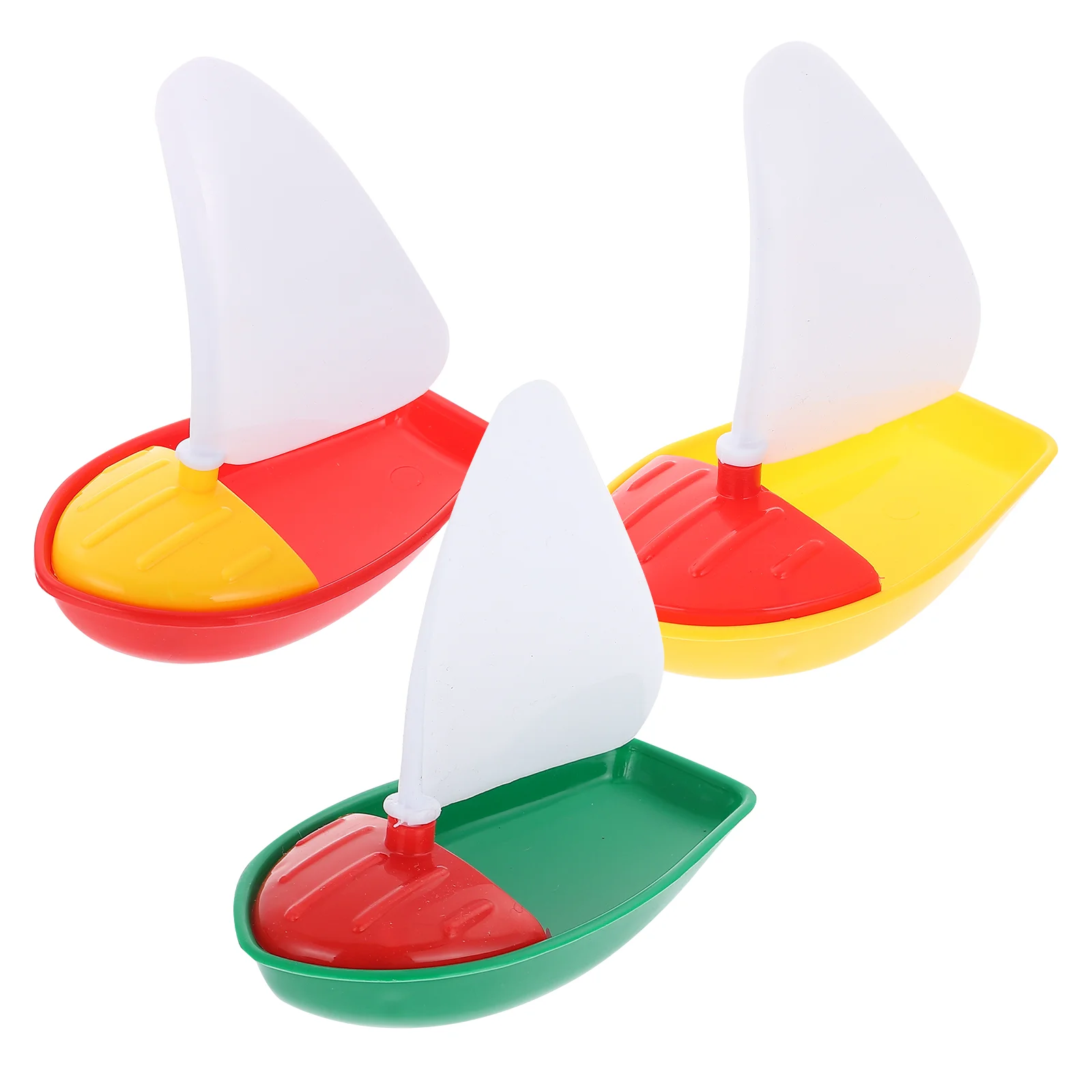 1 Комплект 3шт Мини-Пластиковая Парусная Лодка Игрушки Для Детей Детские Декорации Игрушки для Ванны для Детей Todders Kids (Разные Цвета, Маленькие + 3