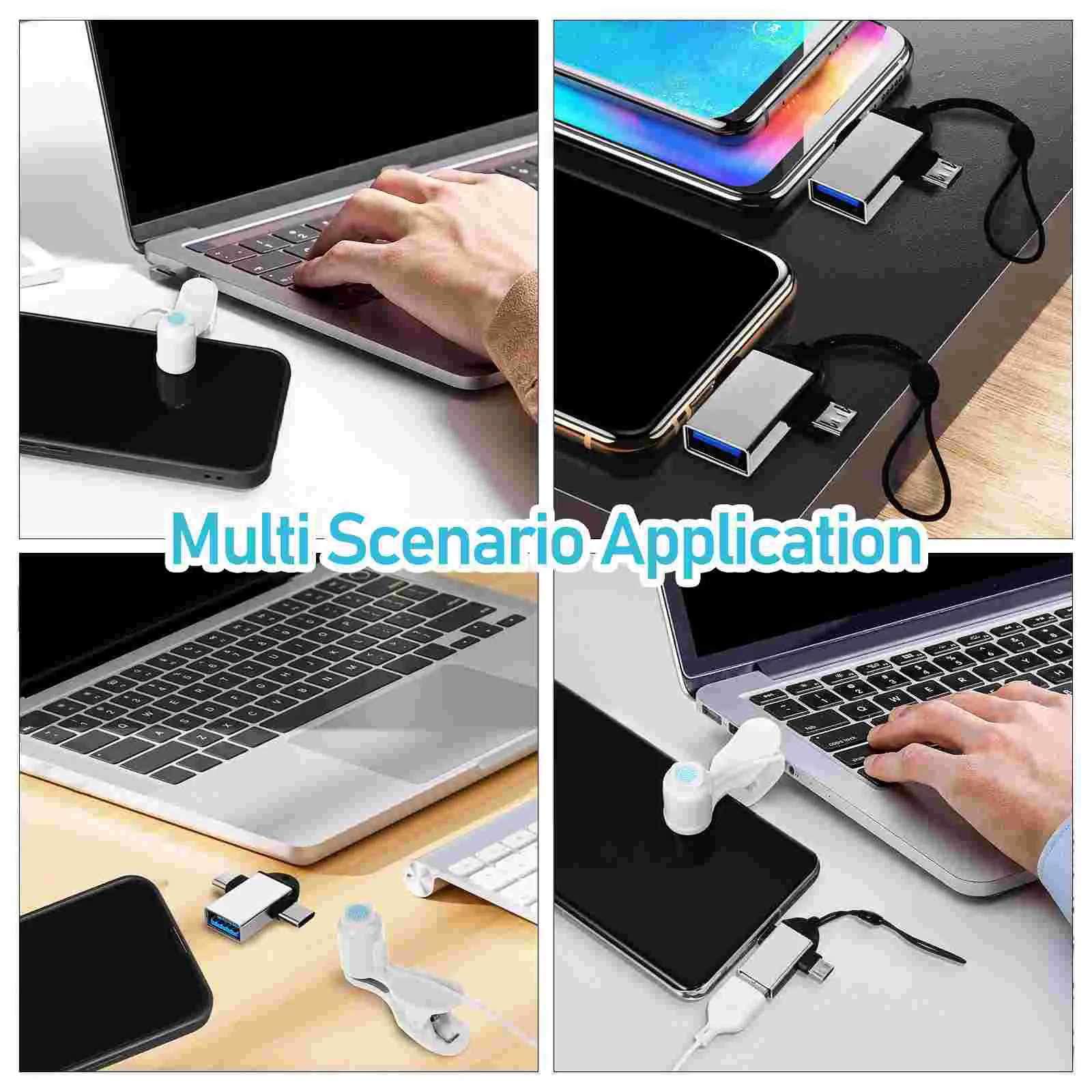 1 комплект адаптера Micro USB для телефона, кликер, разъем для преобразования USB, аксессуары для зарядки 1
