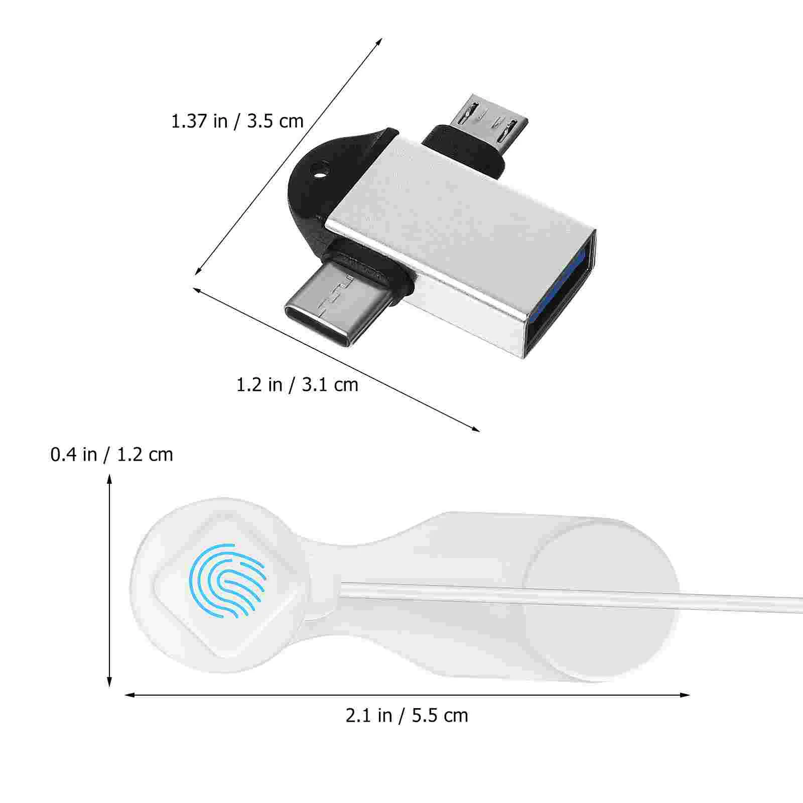 1 комплект адаптера Micro USB для телефона, кликер, разъем для преобразования USB, аксессуары для зарядки 3