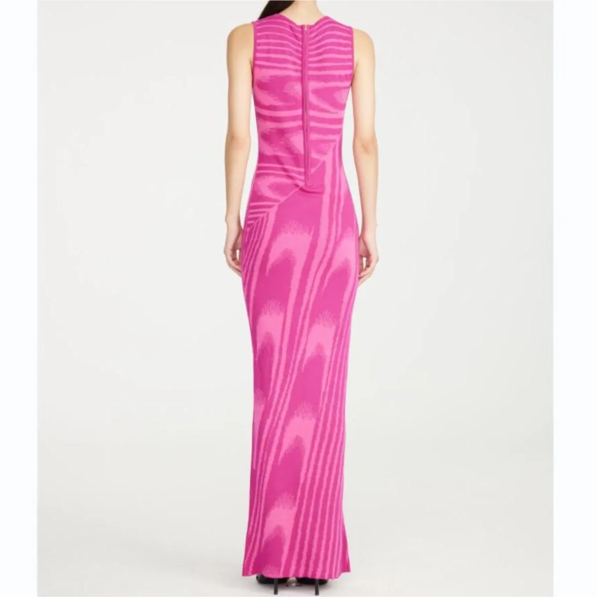 2023 элегантные женские платья облегающие элегантные полосатые длинные розовые сексуальные вечерние платья макси трикотажные вечерние платья для вечеринок 3