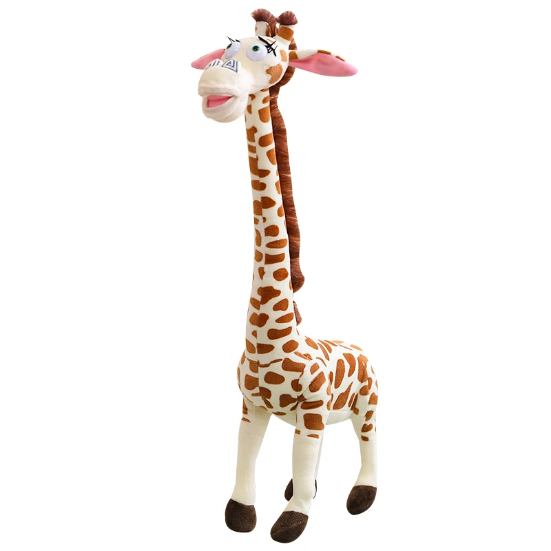 60/80/120 см Каваи Мадагаскарский жираф Плюшевые игрушки Большой размер Мультяшные куклы-жирафы Мягкие для детей на День рождения Рождественский подарок 5