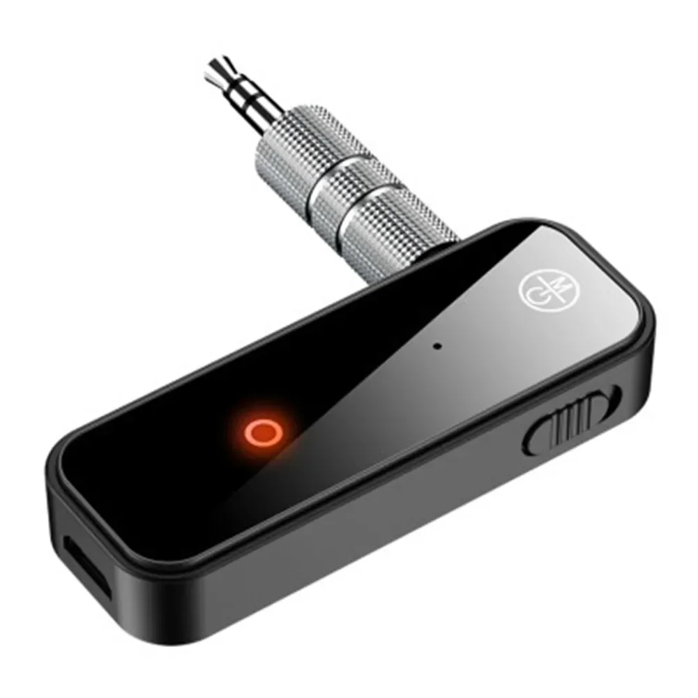 Bluetooth-совместимый музыкальный приемник 5,0, Аудио-приемник 3,5 мм, адаптер AUX для наушников, автомобильный ПК с громкой связью 0