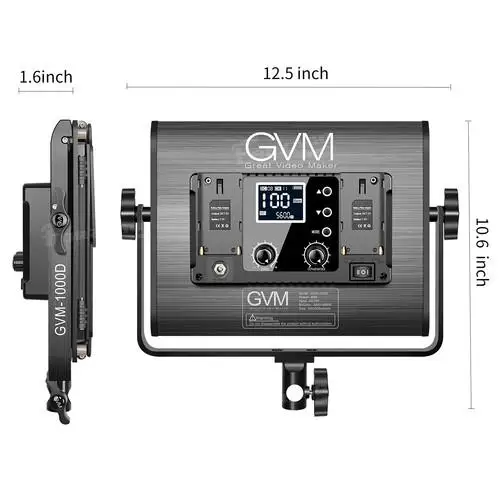 GVM 1000D Photography Lighting от 3200 до 5600K RGB LED Video Light С приложением Управления Bluetooth Для Студийной Трансляции Фильмов 4