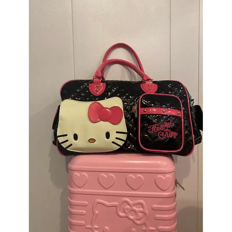 Hello Kitty Sanrio Плюшевая Кавайная мультяшная милая Красотка из искусственной кожи очень большой емкости, сумка через плечо, плюшевая игрушка из аниме для девочки в подарок 3