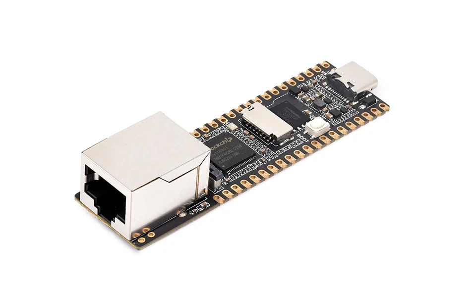 Luckfox Pico Plus, плата разработки RV1103 Linux Micro, интегрирует процессоры ARM Cortex-A7 / RISC-V MCU / NPU / ISP С портом Ethernet 1