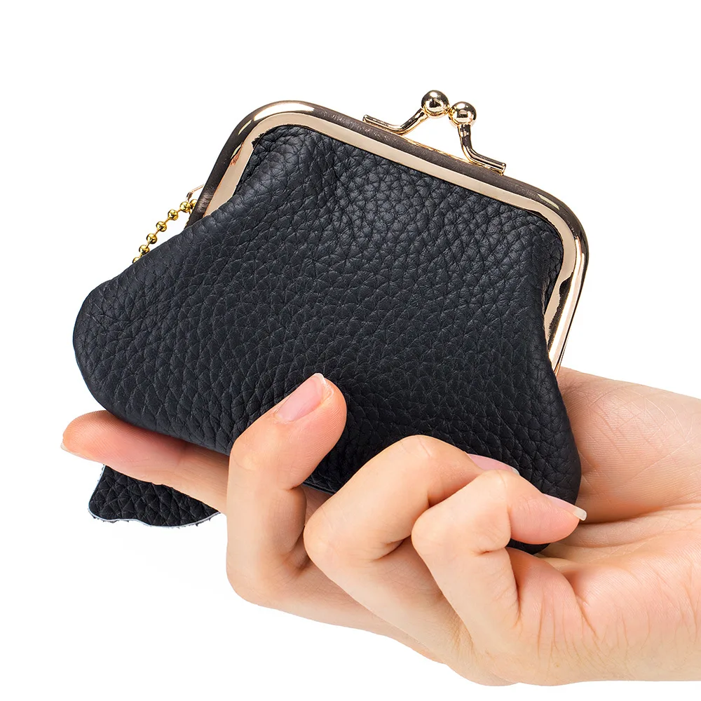 Royal Bagger Маленький винтажный кошелек для монет для женщин, сумки для хранения из натуральной коровьей кожи, мини-простая сумка-клипса в европейском стиле 2027 г. 5