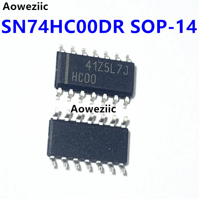 SN74HC00DR SOP-14 SMT трафаретная печать HC00 с четырехпозиционным 2-входным положительным чипом NAND-вентиля оригинал 0