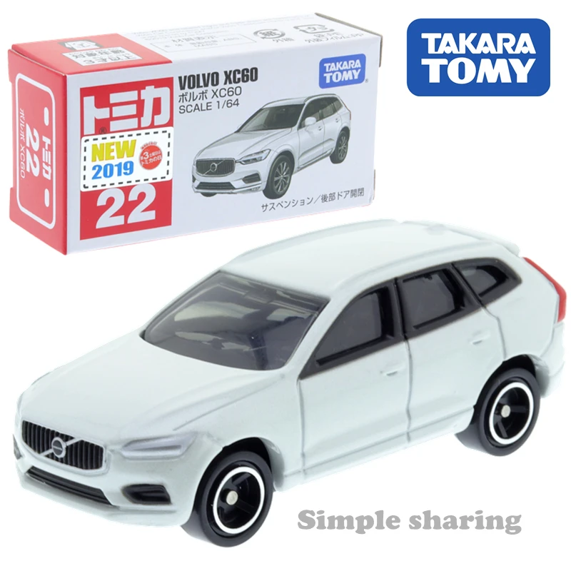 Takara Tomy Tomica № 22, спортивный автомобиль Volvo Xc60, масштаб 1/64, детские игрушки, автомобиль, отлитая под давлением металлическая модель 0