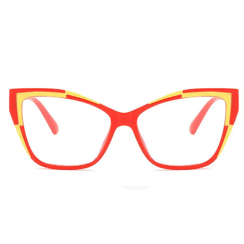 UVLAIK Fashion TR90 Оправа для очков с кошачьим глазом Женские очки в цветовую гамму Женские очки с линзами против синего света Оправа для очков 15201 1