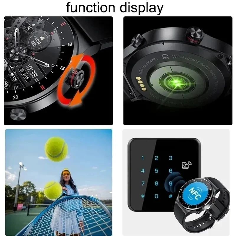 Xiaomi QW33 Смарт-Часы Мужские Bluetooth Вызов ЭКГ + PPG Мониторинг Здоровья Смарт-Часы Кнопка Поворота HD Экрана Водонепроницаемые Спортивные Часы 4