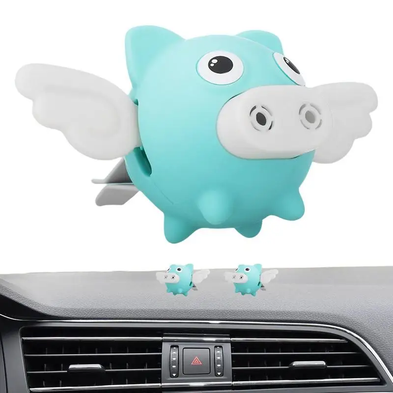 Автомобильные освежители воздуха Вентиляционные зажимы Flying Pig Air Diffuser Clip для розетки автомобиля Мультяшный Безопасный автомобильный вентиляционный зажим Диффузор для удаления запаха 0
