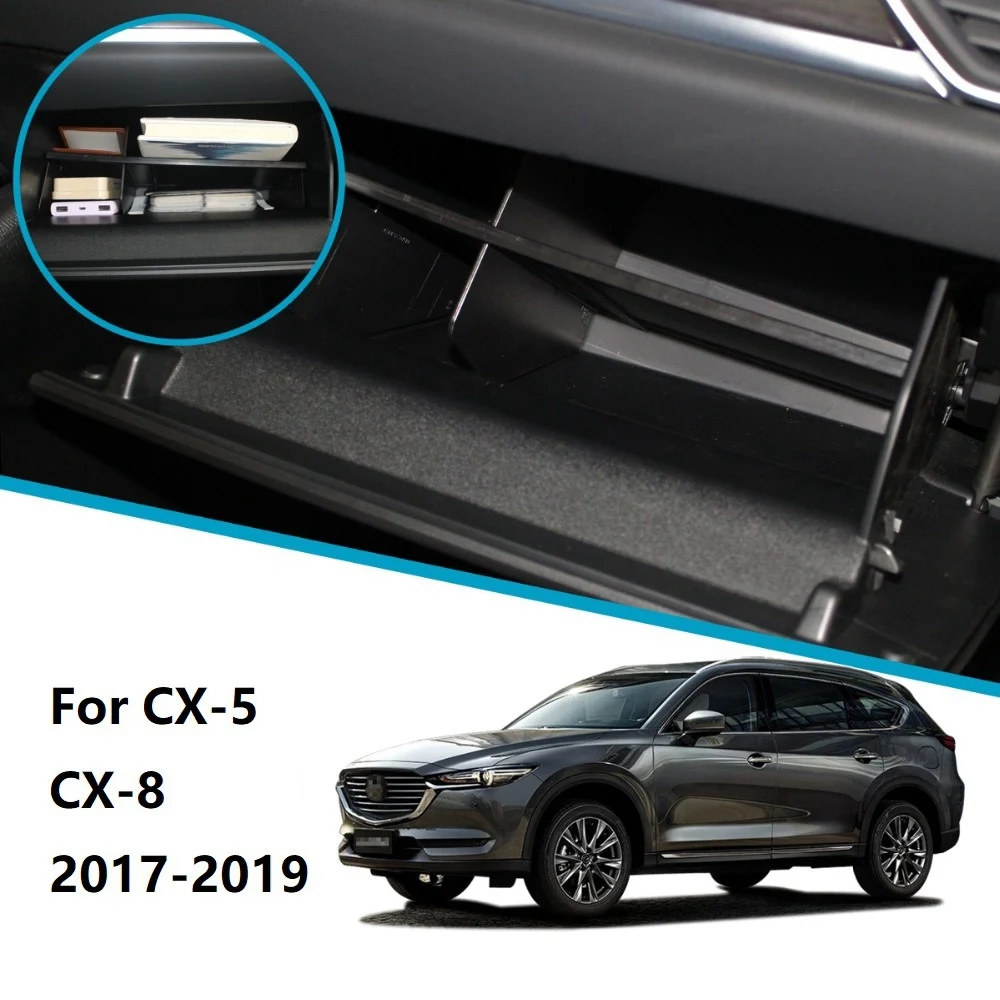 Автомобильный Бардачок Interval LH для -5 -8 2017-2019 CX5 CX8 Перегородка для хранения второго Пилота Аксессуары для интерьера 2
