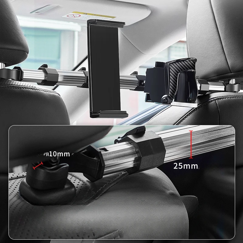 Автомобильный держатель для планшета и телефона 3 в 1, кронштейн-подставка для подголовника заднего сиденья автомобиля, подголовник для чашки телефона, держатель для iPad, заднее сиденье, Универсальный 2