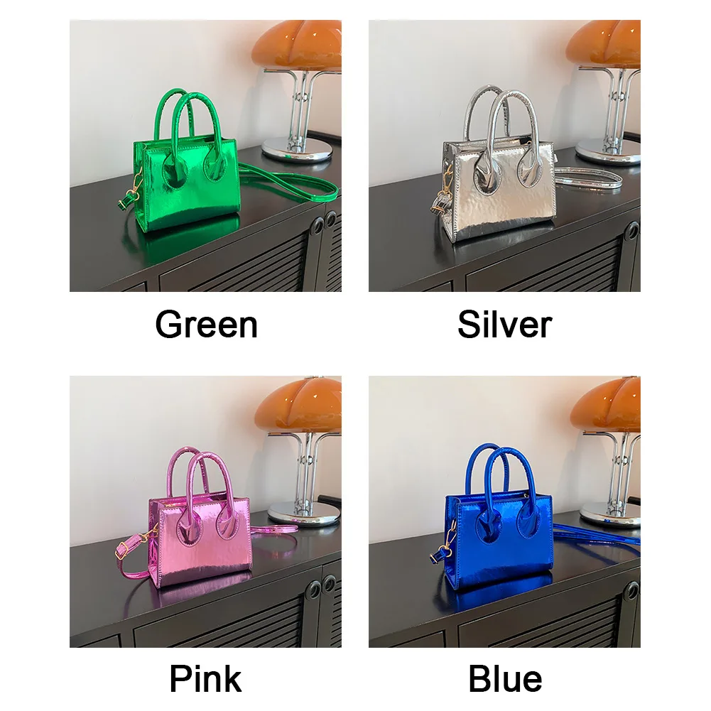 Блестящая сумка женская Лазерная сумка сумки мода сумка PU кожаный твердый Crossbody сумка женский клатч 0