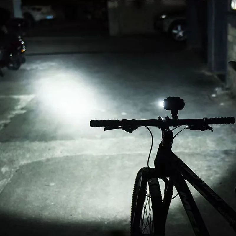 Велосипедный фонарь Перезаряжаемый Сильный свет Супер яркая фара для ночной езды Водонепроницаемое Снаряжение для езды на горном велосипеде 2