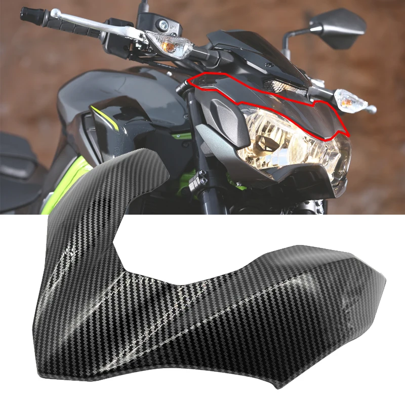 Для Kawasaki Z 900 2017 2018 2019, верхняя крышка передней фары мотоцикла, Инжекционный головной фонарь, обтекатель Z900, аксессуары, капот с клювом 0