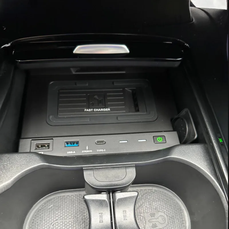 Для Mercedes-Benz AMG GLB 200 250 Автомобильное беспроводное зарядное устройство Qi мощностью 27 Вт, пластина для быстрой зарядки мобильного телефона, Аксессуары для интерьера 2019-2023 гг. 3